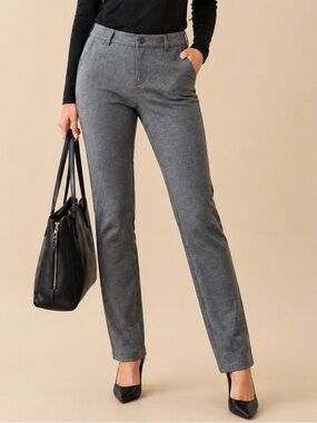 Athleta Gray Work Pants Women’s Size 4 Slim Fit Stretch Office Career